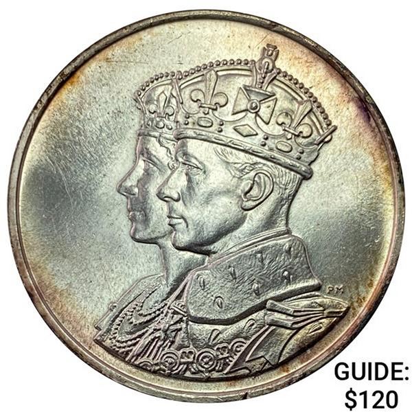 1939 Canada Silver Coronation Medal UNCIRCULATED