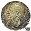 1927-R Italy Silver 10 Lire NEARLY UNCIRCULATED