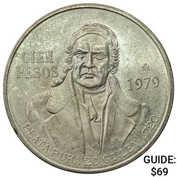 1979MO Mexico Silver 100 Pesos UNCIRCULATED
