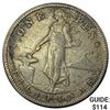 1908-S Philippines Silver Peso NEARLY UNCIRCULATED