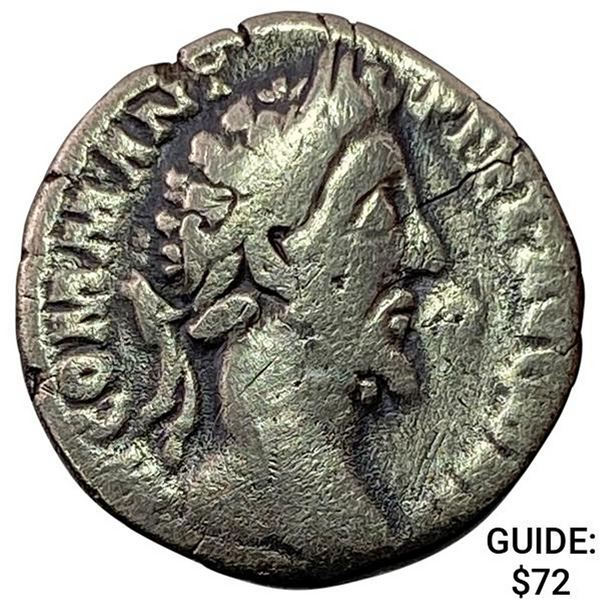 Roman Commodus 177-192 AD Silver Denarius NEARLY UNCIRCULATED