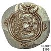 591-628 AD Sasanian Empire Silver Drachm NEARLY UNCIRCULATED