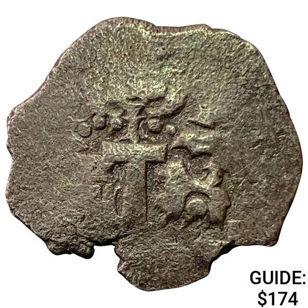 1500s-1600s Spanish Colonial Silver Cob NEARLY UNCIRCULATED