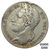 1847 Belgium Silver 5 Franc NEARLY UNCIRCULATED