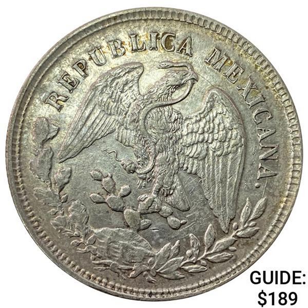 1904Zs FZ Mexico Silver Peso CHOICE AU