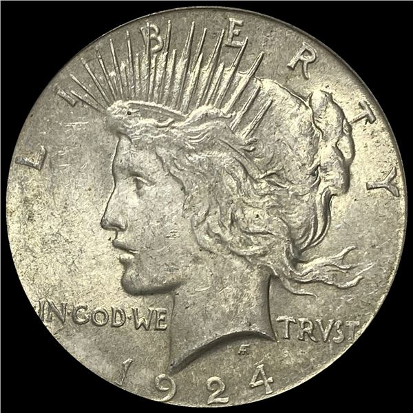 1924 Silver Peace Dollar CHOICE AU