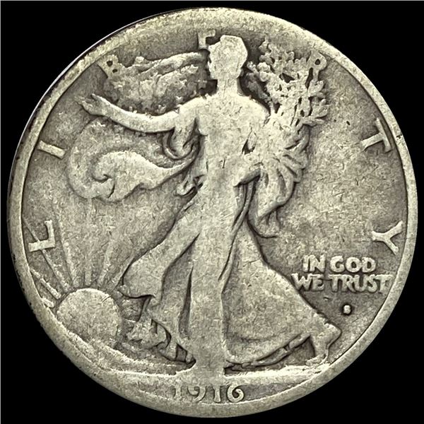 1916-S Walking Liberty Half Dollar NICELY CIRC