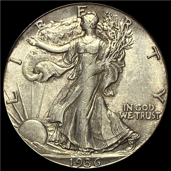 1936-S Silver Walking Liberty Half Dollar UNC