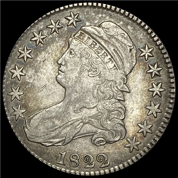 1822 Capped Bust Half Dollar LIGHTLY CIRCULATED
