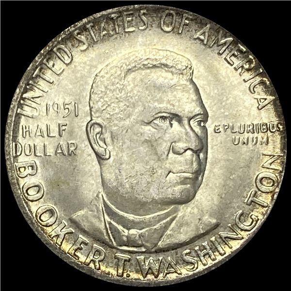 1951 Silver Half Dollar Booker T. Washington CHOICE BU