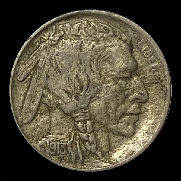 1913-D Type 1 Buffalo Nickel CLOSELY UNC