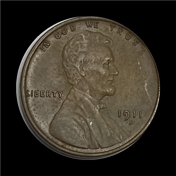 1911-D Bronze Lincoln Wheat Cent NEARLY UNCIRCULATED