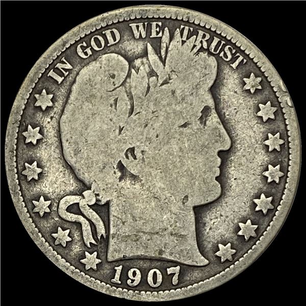 1907 Barber Half Dollar NICELY CIRCULATED
