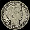 Image 1 : 1907 Barber Half Dollar NICELY CIRCULATED