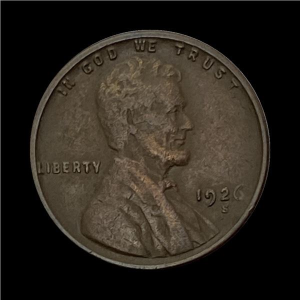 1926-S Lincoln Wheat Cent CLOSELY UNCIRCULATED