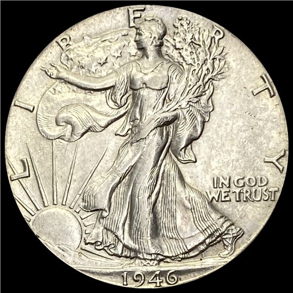 1946 Silver Half Dollar Walking Liberty CHOICE AU