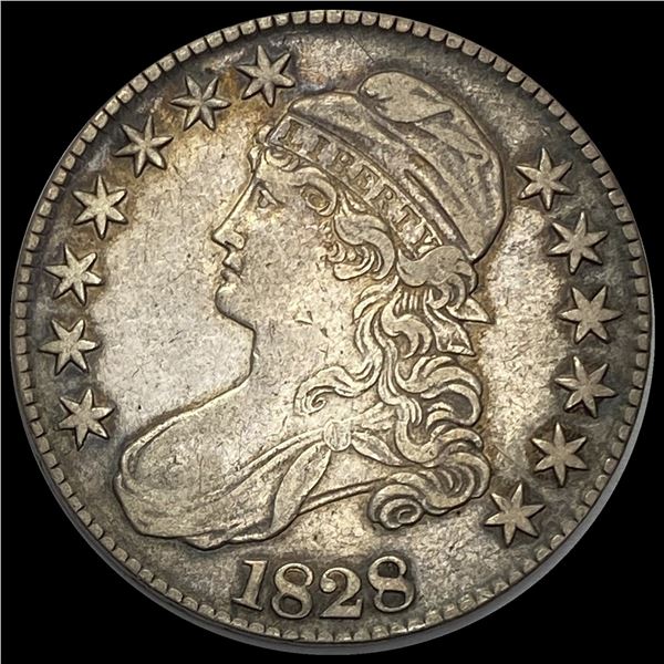 1828 Capped Bust Half Dollar NEARLY UNCIRCULATED