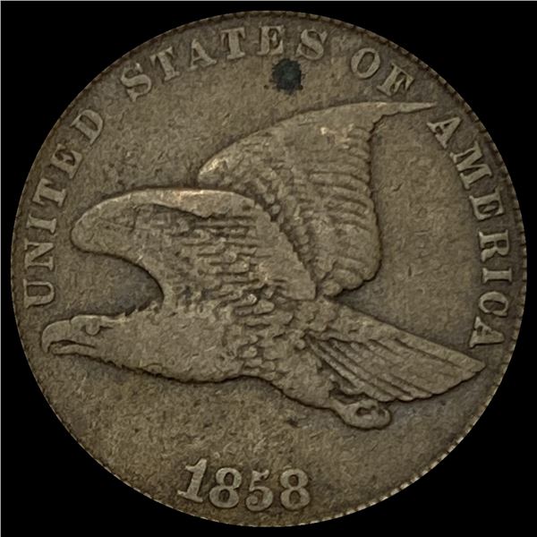 1858 Copper-Nickel Flying Eagle Cent LIGHTLY CIRCULATED
