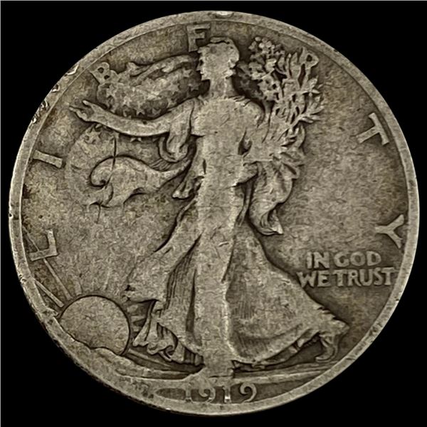 1919-S Walking Liberty Half Dollar NICELY CIRCULAT NICELY CIRCULATED