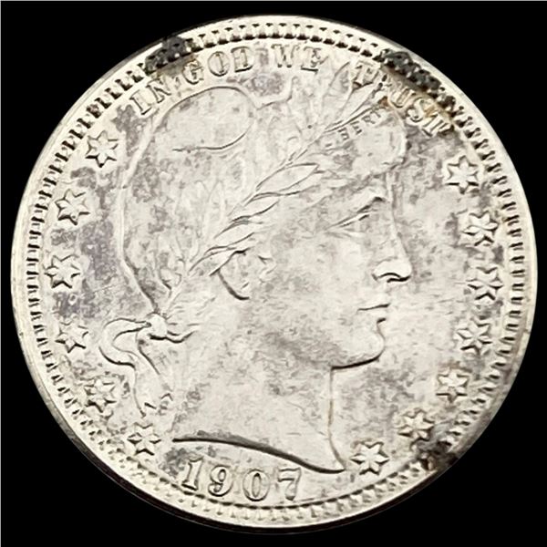 1907-O Barber Quarter CLOSELY UNC