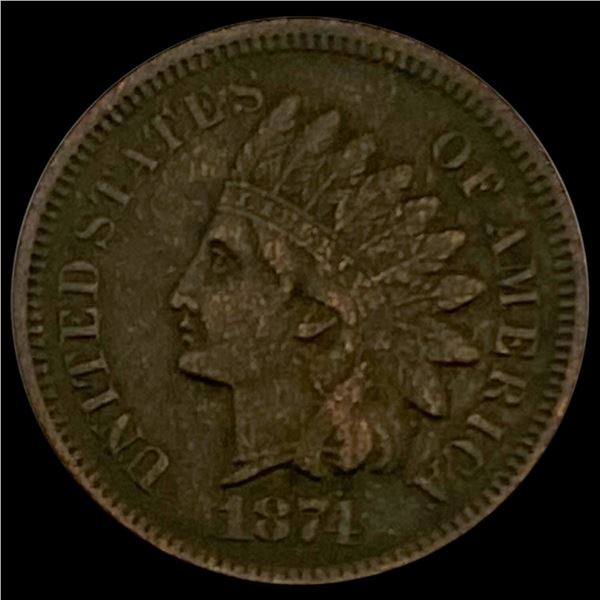 1874 Indian Head Cent LIGHTLY CIRCULATED LIGHTLY CIRCULATED