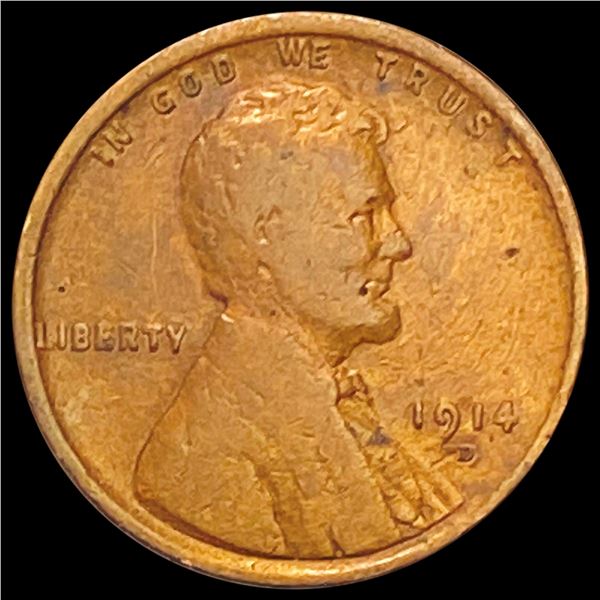 1914-D Wheat Cent LIGHTLY CIRCULATED