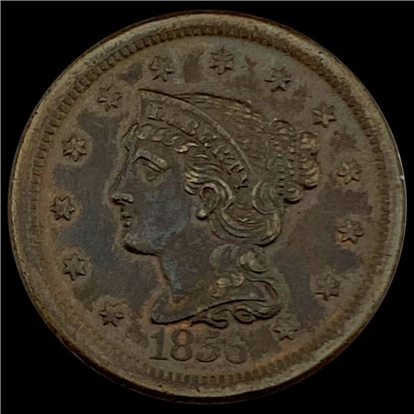 1856 Braided Hair Large Cent CLOSELY UNCIRCULATED CLOSELY UNCIRCULATED
