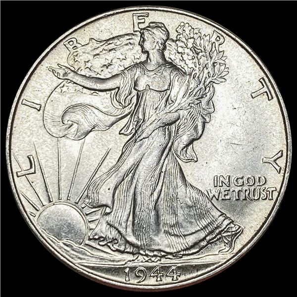 1944 Walking Liberty Half Dollar CLOSELY UNCIRCULA CLOSELY UNCIRCULATED