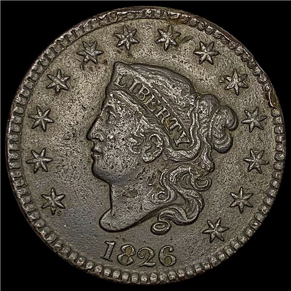 1826 Coronet Head Large Cent LIGHTLY CIRCULATED LIGHTLY CIRCULATED