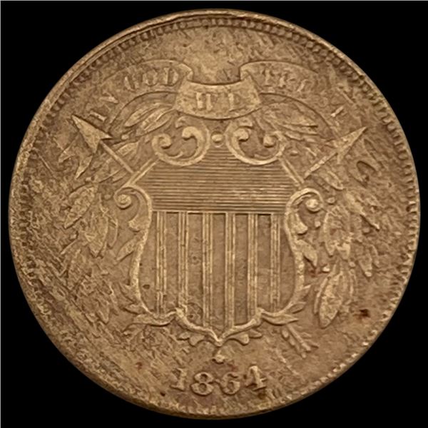 1864 Two-Cent Piece CLOSELY UNCIRCULATED CLOSELY UNCIRCULATED