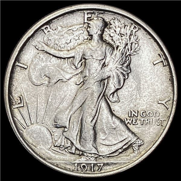 1917-D Walking Liberty Half Dollar CLOSE UNC