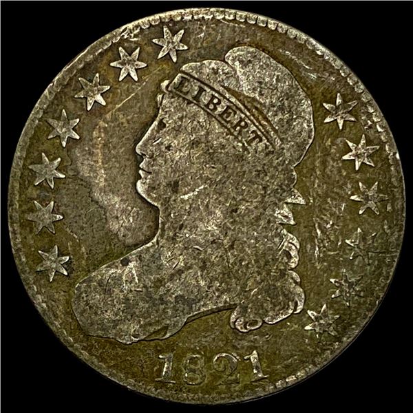 1821 Capped Bust Half Dollar NICELY CIRCULATED NICELY CIRCULATED