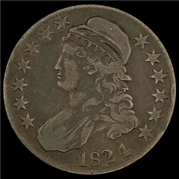 1824 Capped Bust Half Dollar LIGHTLY CIRCULATED LIGHTLY CIRCULATED