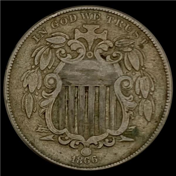 1866 Shield Nickel LIGHTLY CIRCULATED LIGHTLY CIRCULATED
