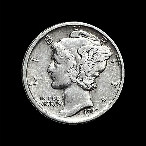 1919-D Silver Mercury Dime CLOSELY UNC
