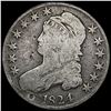 1824 Capped Bust Silver Half Dollar NICELY CIRCULATED
