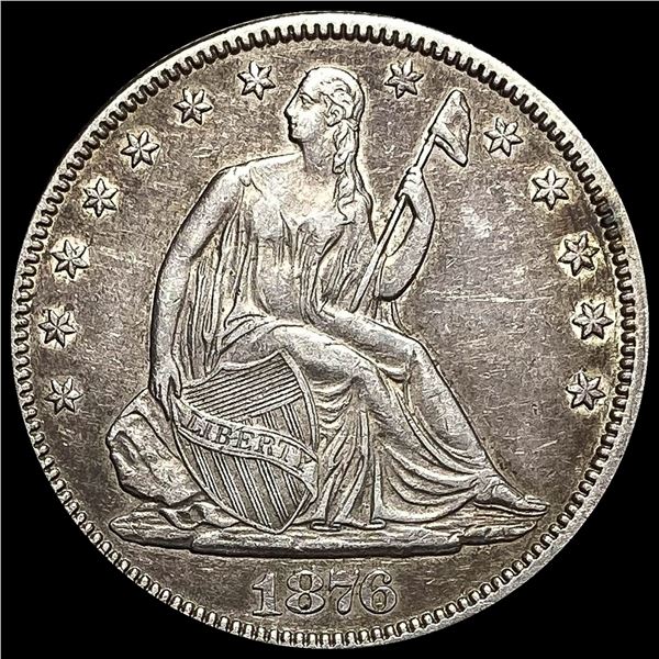 1876 Seated Liberty Half Dollar CLOSELY UNCIRCULATED