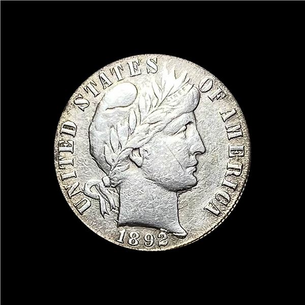 1892 Silver Barber Dime CLOSELY UNCIRCULATED