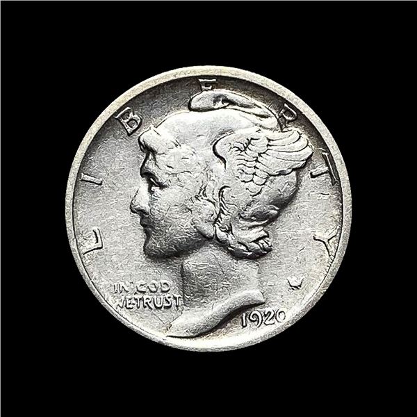 1920-S Silver Mercury Dime NEARLY UNCIRCULATED