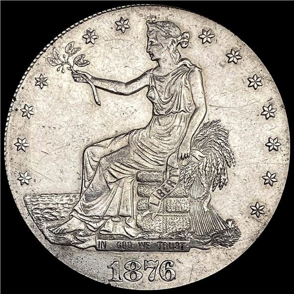 1876-S Silver Trade Dollar CLOSELY UNCIRCULATED