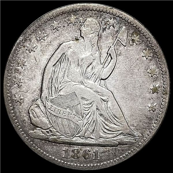 1861-O Silver Half Dollar NEARLY UNCIRCULATED
