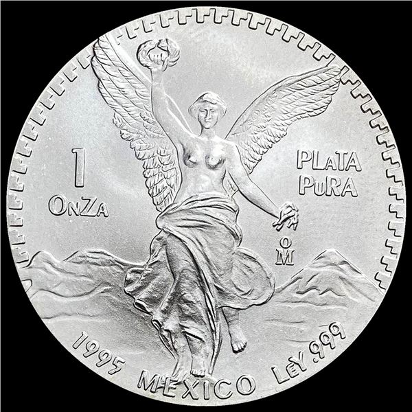 1995 Mexico 1 oz Silver Libertad GEM BU