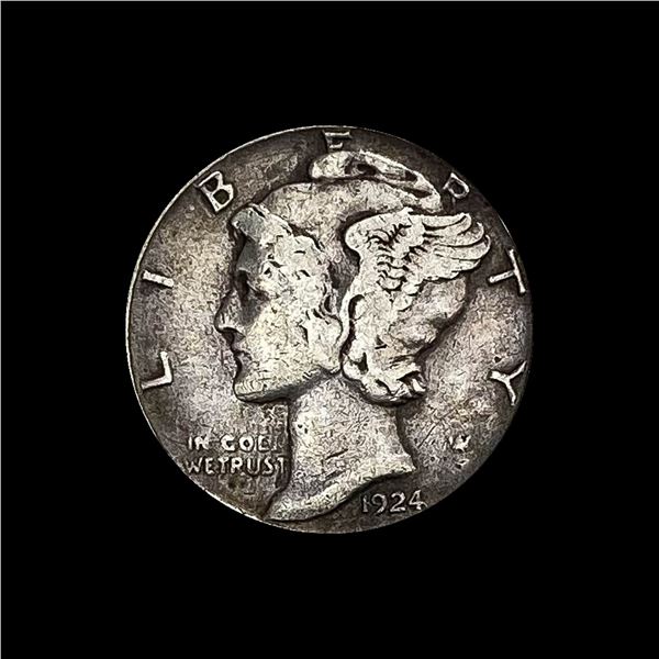 1924-S Silver Mercury Dime LIGHTLY CIRCULATED