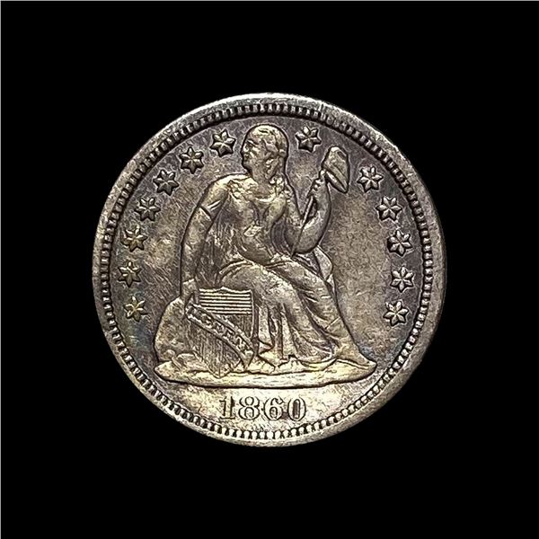 1860-S Silver Seated Liberty Dime CHOICE AU