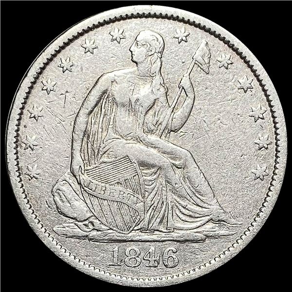 1846-O Silver Half Dollar (Seated Liberty) CLOSELY UNCIRCULATED