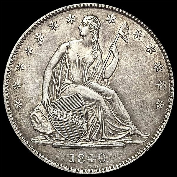 1840-O Silver Half Dollar (Seated Liberty) CLOSELY UNCIRCULATED