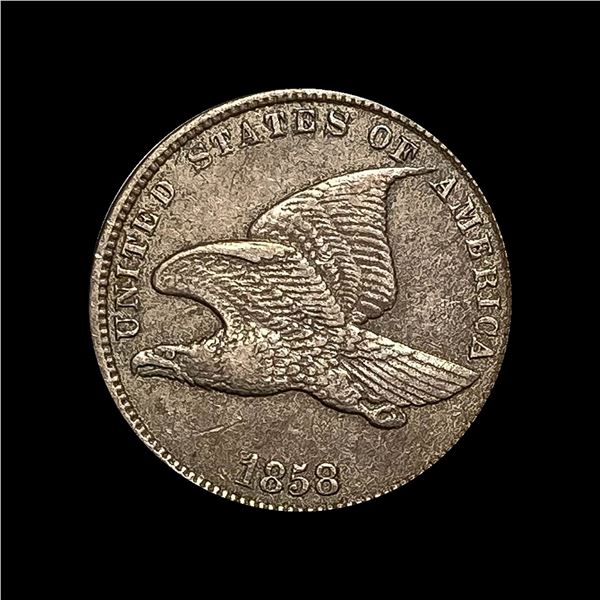 1858 Copper-Nickel Flying Eagle Cent CLOSELY UNCIRCULATED