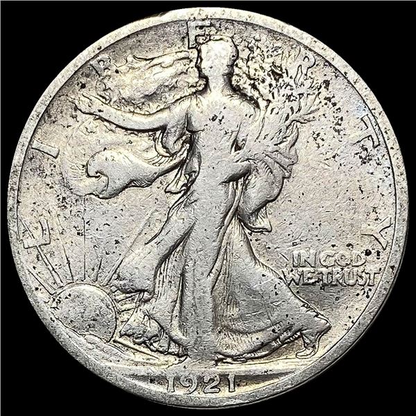 1921-S Silver Walking Liberty Half Dollar NICELY CIRCULATED