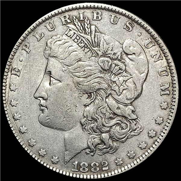 1882-O/S Morgan Silver Dollar NEARLY UNC