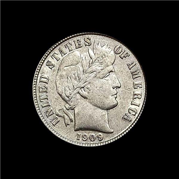 1909-S Silver Barber Dime UNCIRCULATED